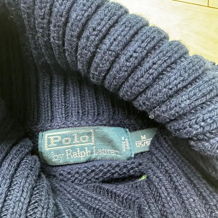 [BUNJANG] Polo Nordic Pattern Shawl Collar Knit Sweater / 폴로 숄칼라 노르딕패턴 긴팔 니트