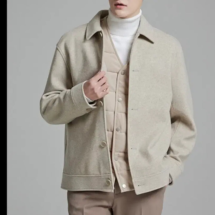 [BUNJANG] SPAO Men Oatmeal Melange Jacket / 스파오라이크자켓