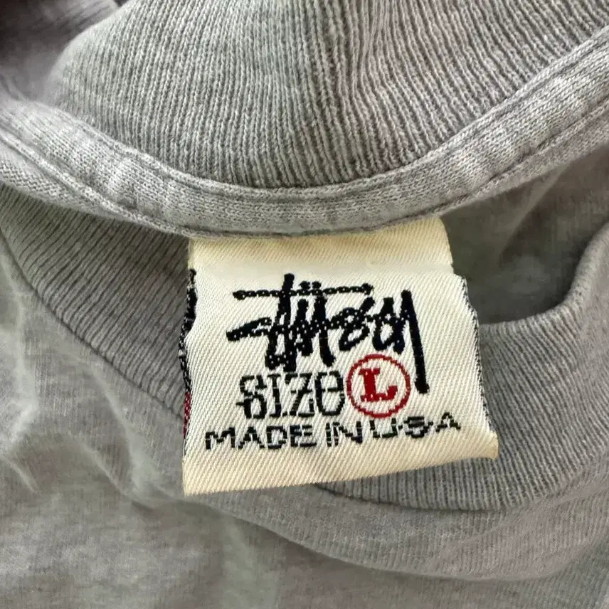 [BUNJANG] Stussy 90s Gray T-Shirt / 90s 스투시 티셔츠 L