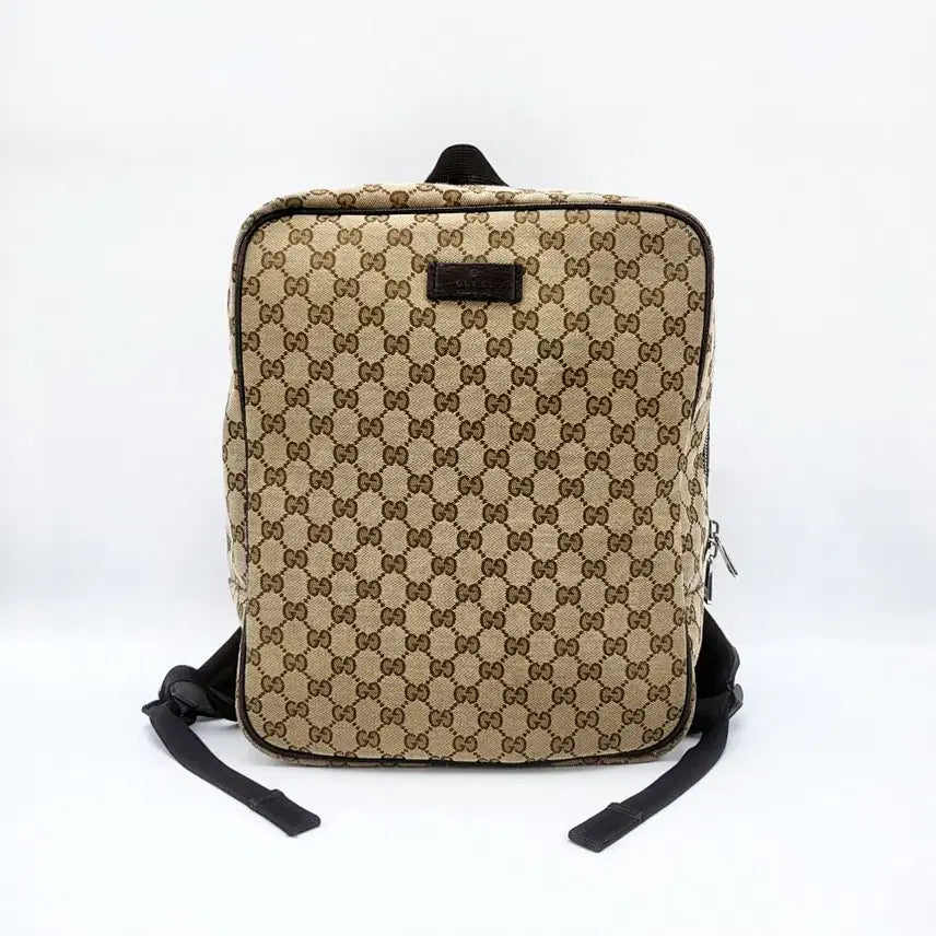 [BUNJANG] Gucci GG Canvas Square Backpack / 구찌 GG 캔버스 스퀘어 남여공용 백팩 브라운 630914