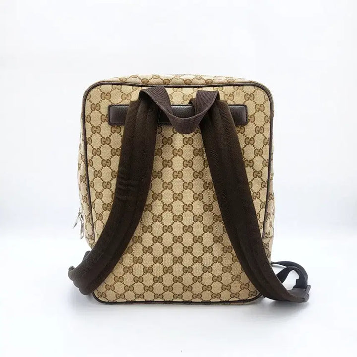 [BUNJANG] Gucci GG Canvas Square Backpack / 구찌 GG 캔버스 스퀘어 남여공용 백팩 브라운 630914