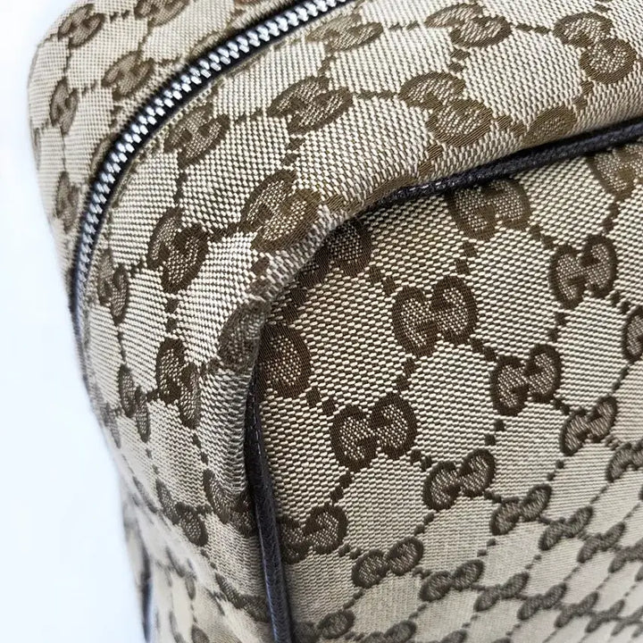 [BUNJANG] Gucci GG Canvas Square Backpack / 구찌 GG 캔버스 스퀘어 남여공용 백팩 브라운 630914