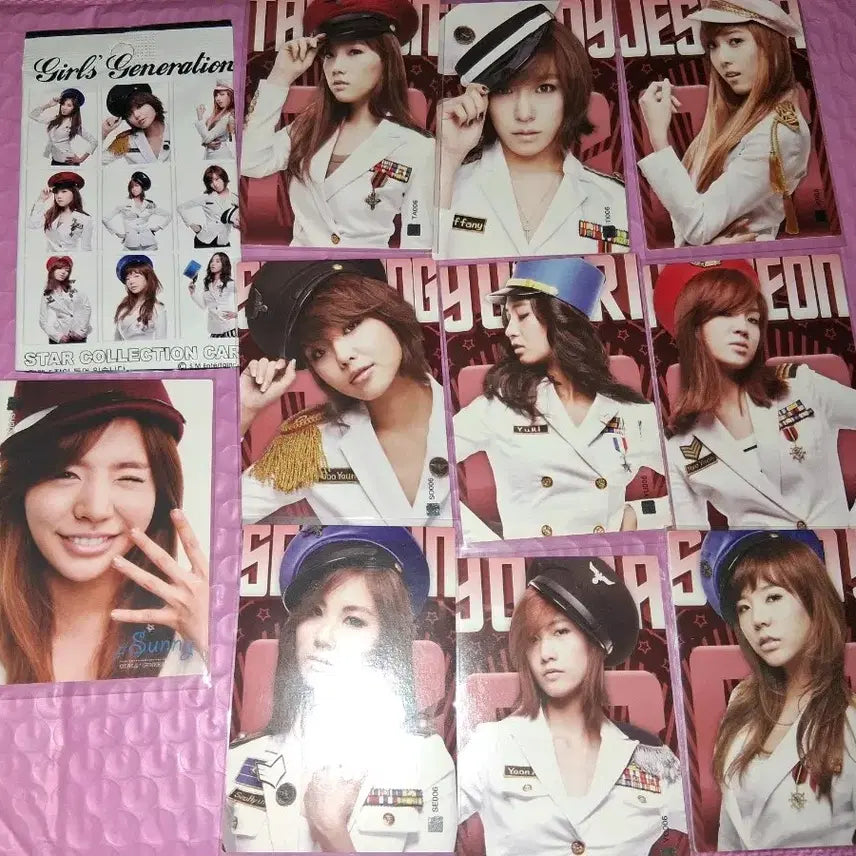 소녀시대 스타 컬렉션  포토 카드 일괄  + 덤 써니포카