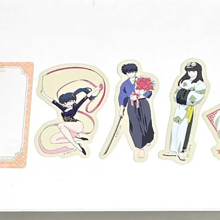 [BUNJANG] Ranma 1/2 Clear Card & Sticker Set (Ryoga, Kodachi, Kuno, Mousse) / 란마 1/2 클리어카드 & 조각 스티커 ( 료가, 코다치, 쿠노, 무스)