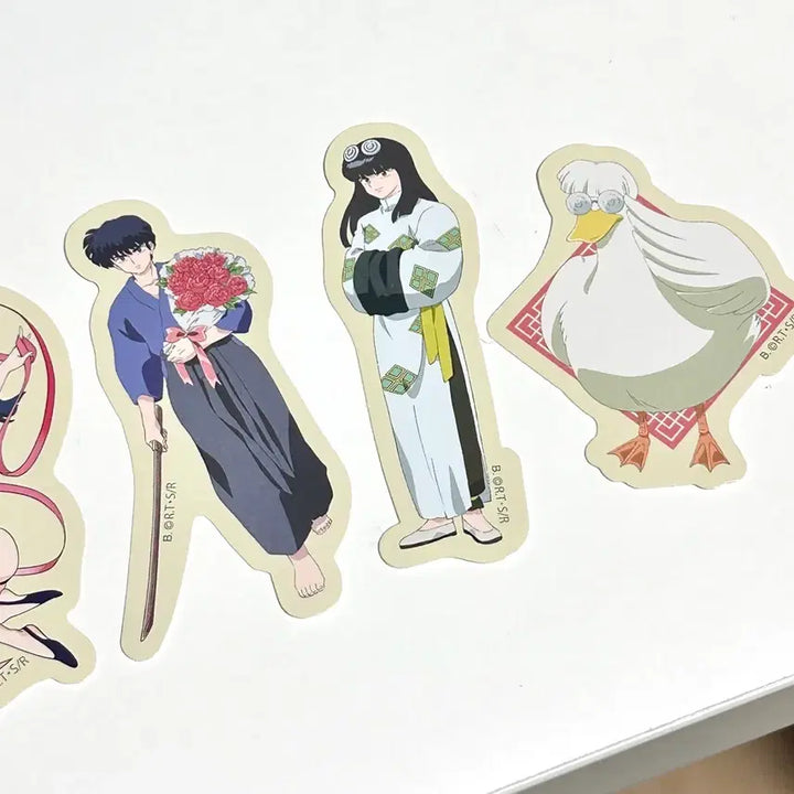 [BUNJANG] Ranma 1/2 Clear Card & Sticker Set (Ryoga, Kodachi, Kuno, Mousse) / 란마 1/2 클리어카드 & 조각 스티커 ( 료가, 코다치, 쿠노, 무스)