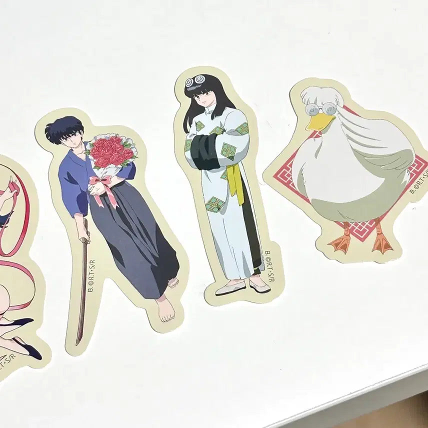 [BUNJANG] Ranma 1/2 Clear Card & Sticker Set (Ryoga, Kodachi, Kuno, Mousse) / 란마 1/2 클리어카드 & 조각 스티커 ( 료가, 코다치, 쿠노, 무스)