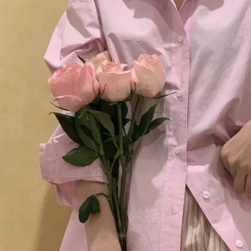 [BUNJANG] Without Summer Papa Shirt - Pink / 위드아웃썸머 파파셔츠 핑크