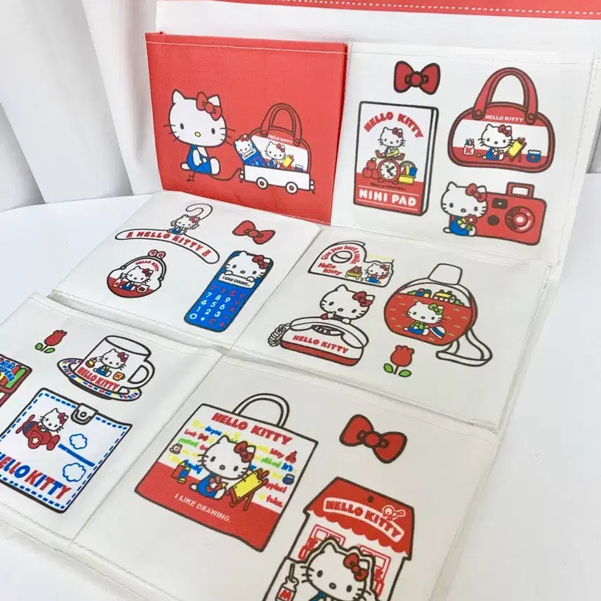 [BUNJANG] 산리오 헬로키티 레트로kt 월포켓 벽걸이 데코 수납 포켓 파우치 / 산리오 헬로키티 레트로kt 월포켓 벽걸이 데코 수납 포켓 파우치