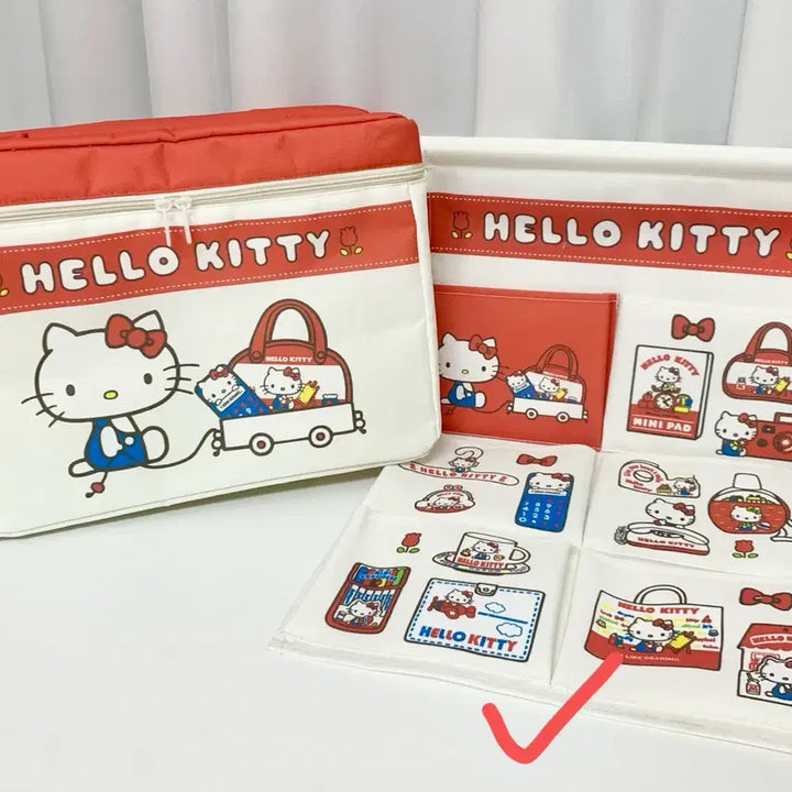 [BUNJANG] 산리오 헬로키티 레트로kt 월포켓 벽걸이 데코 수납 포켓 파우치 / 산리오 헬로키티 레트로kt 월포켓 벽걸이 데코 수납 포켓 파우치