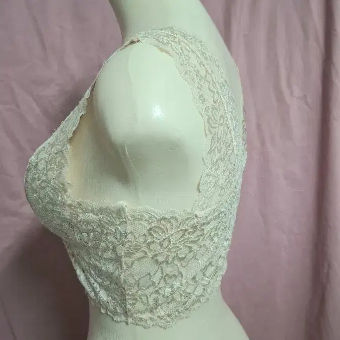 [BUNJANG] Vera 2227 Lace Bralette Beige / 무배 새상품 2매 90호(AB)용2XL 레이스브라렛 베이지 베라 2227