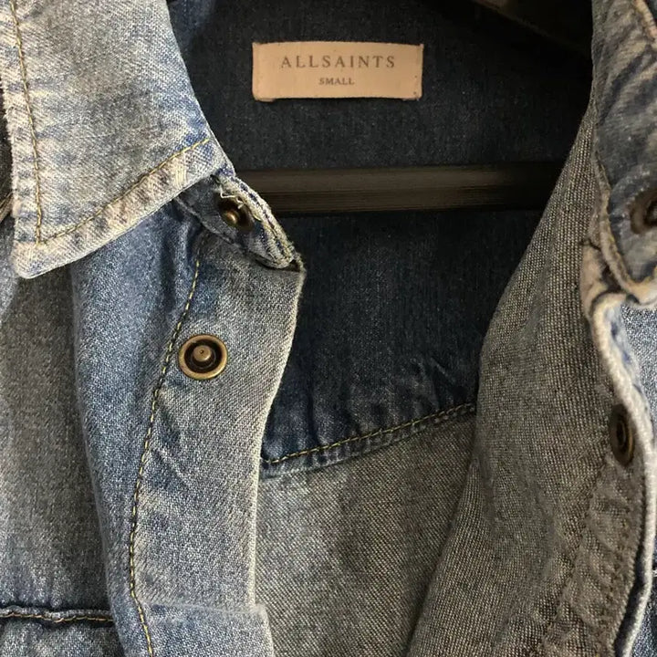 [BUNJANG] AllSaints Men's Denim Shirt / 올세인츠 남성 데님셔츠