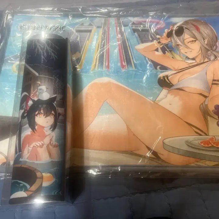 [BUNJANG] Outerplane Goods Set - Playmat + Extended Mousepad / 아우터플레인 굿즈 발매트 + 장패드