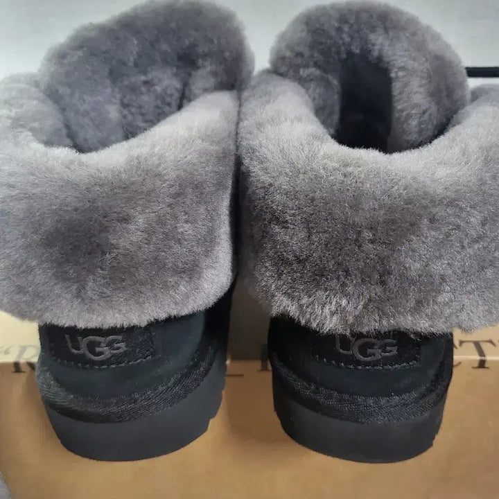 [BUNJANG] American Cotton Ribbon Fur-Lined UGG Boots / 미국 코튼 리본 퍼 라이너 어그부츠
