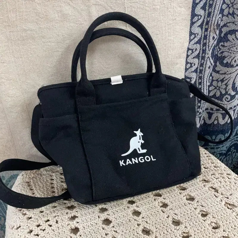 [BUNJANG] Kangol Big Logo Canvas Tote Bag / [F] 캉골 빅로고 캔버스 토트백 크로스백 가방
