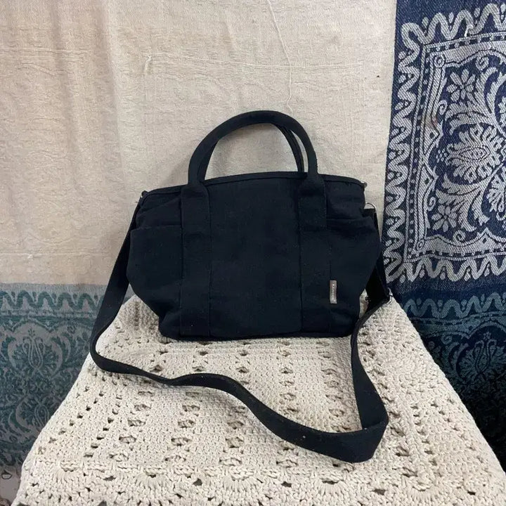 [BUNJANG] Kangol Big Logo Canvas Tote Bag / [F] 캉골 빅로고 캔버스 토트백 크로스백 가방