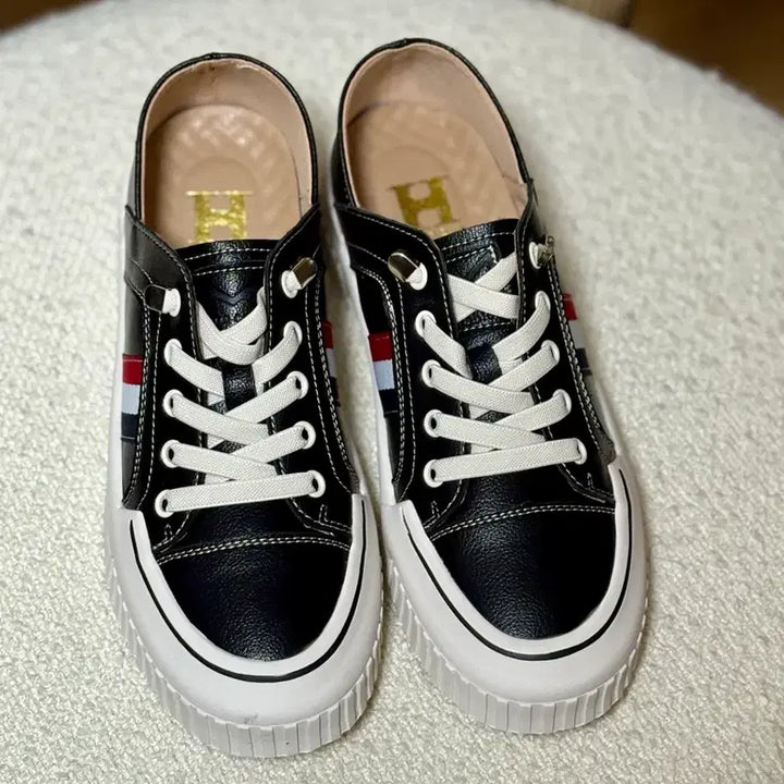 [BUNJANG] Henly Main Leather Sneakers / 헨리메인 소가죽 스니커즈 245 (새상품)