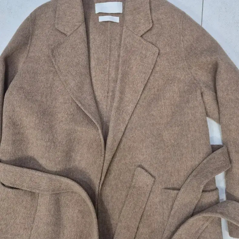 [BUNJANG] ERUME Wool Blend Belted Long Coat / ERUME 울 벨트 롱 코트