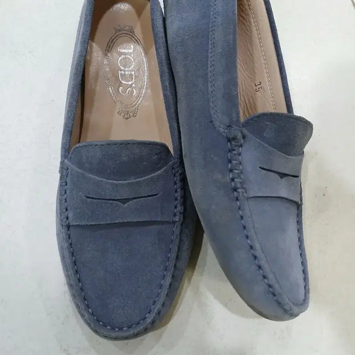 [BUNJANG] Tod's Suede Loafers Blue - Size 35 / 토즈 스웨이드 로퍼 블루35