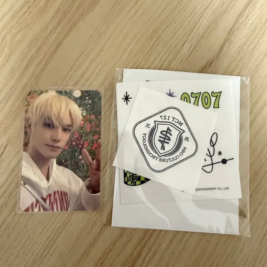 엔시티127 태용 타투스티커 엠디 포카 양도 2022 슴콘 smtown