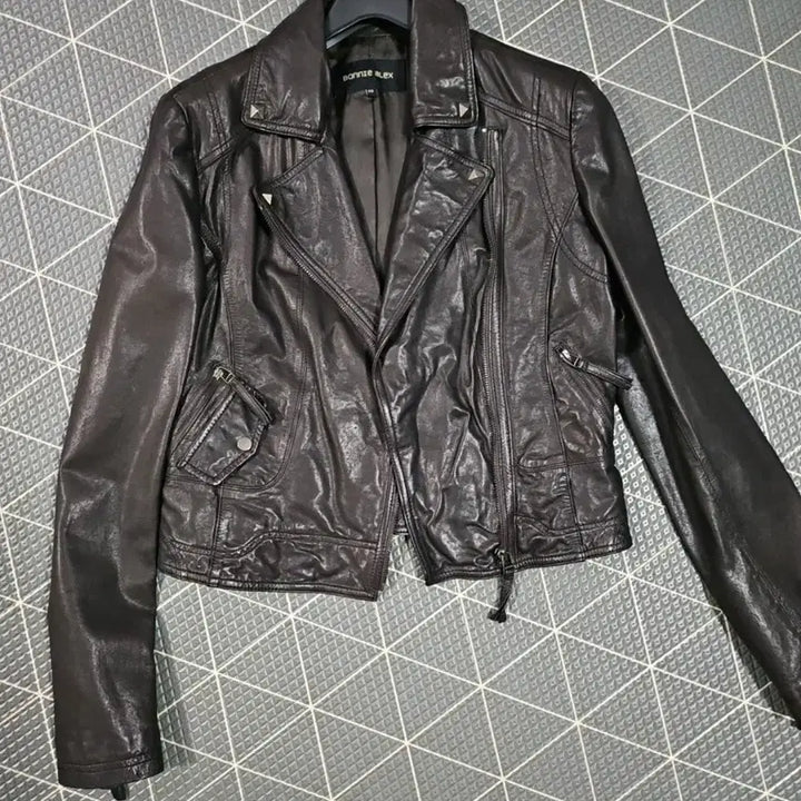 [BUNJANG] Bonny Alex Lambskin Leather Rider Jacket / [미착용] 보니알렉스 양가죽 라이더 자켓