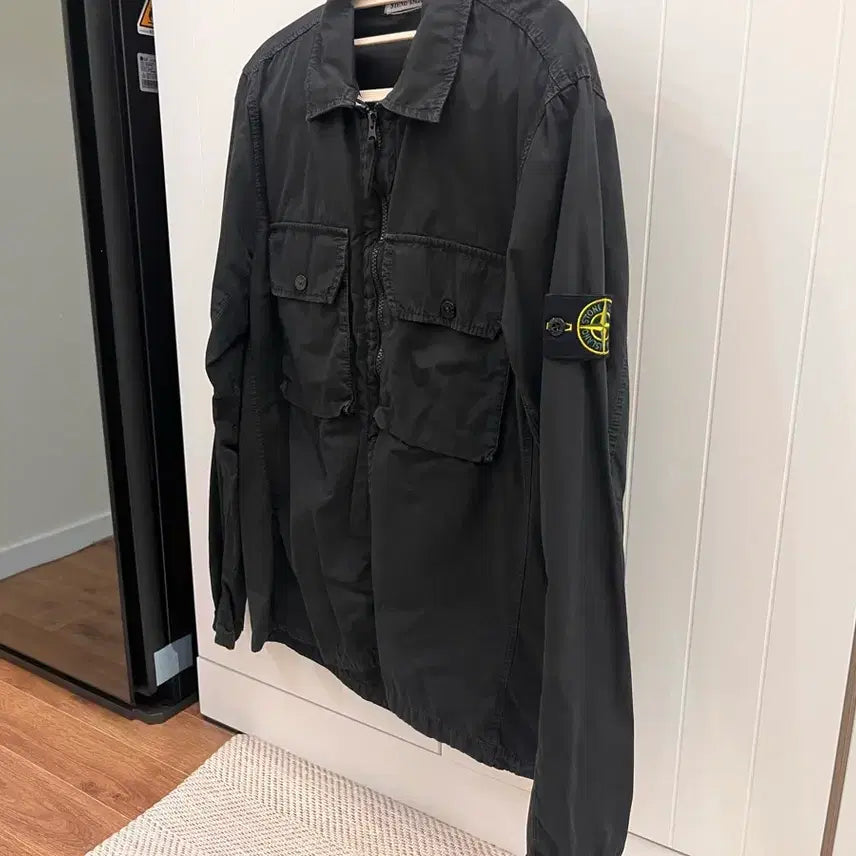 [BUNJANG] Stone Island 113WN Old Effect Overshirt / 스톤 아일랜드 113WN 올드이펙트 오버셔츠 블랙 - 21FW