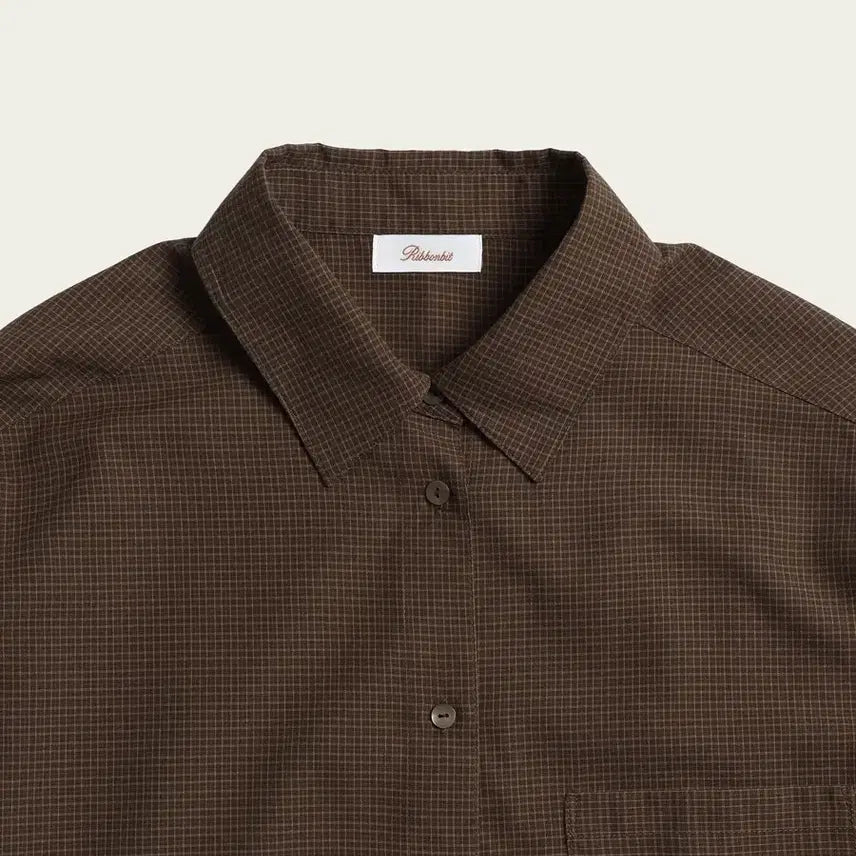 [BUNJANG] Ribbonbit Tanner Check Shirt / 리본빛 tanner check shirt브라운 체크 셔츠ribbonbit