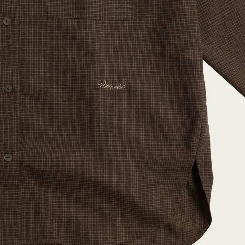 [BUNJANG] Ribbonbit Tanner Check Shirt / 리본빛 tanner check shirt브라운 체크 셔츠ribbonbit