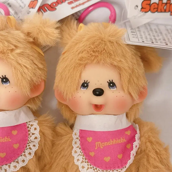 [BUNJANG] Twin Tail Monchhichi Keychain / 정품 신상 트윈테일 몬치치 키링