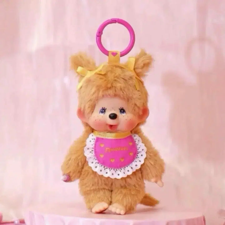[BUNJANG] Twin Tail Monchhichi Keychain / 정품 신상 트윈테일 몬치치 키링