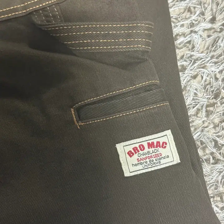 [BUNJANG] Dohee Label Work Pocket Cotton Pants Brown M / 도흐 라벨 워크포켓 코튼팬츠