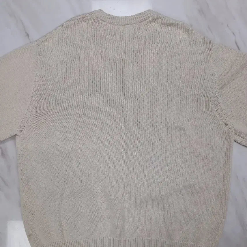 [BUNJANG] Stussy S Curly Knit Beige XL / [새상품급] 스투시 S 에스 컬리 남성 여성공용 긴팔 니트 베이지 XL