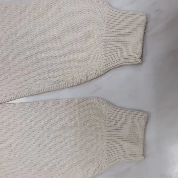 [BUNJANG] Stussy S Curly Knit Beige XL / [새상품급] 스투시 S 에스 컬리 남성 여성공용 긴팔 니트 베이지 XL