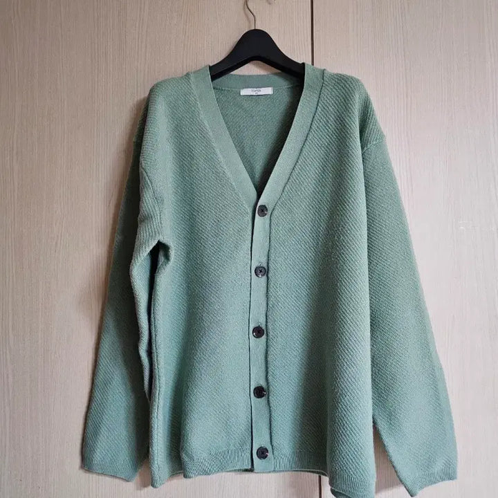[BUNJANG] Topten Mint Green Winter Cardigan / (남여공용) 탑텐 민트색 겨울 가디건 95~100사이즈