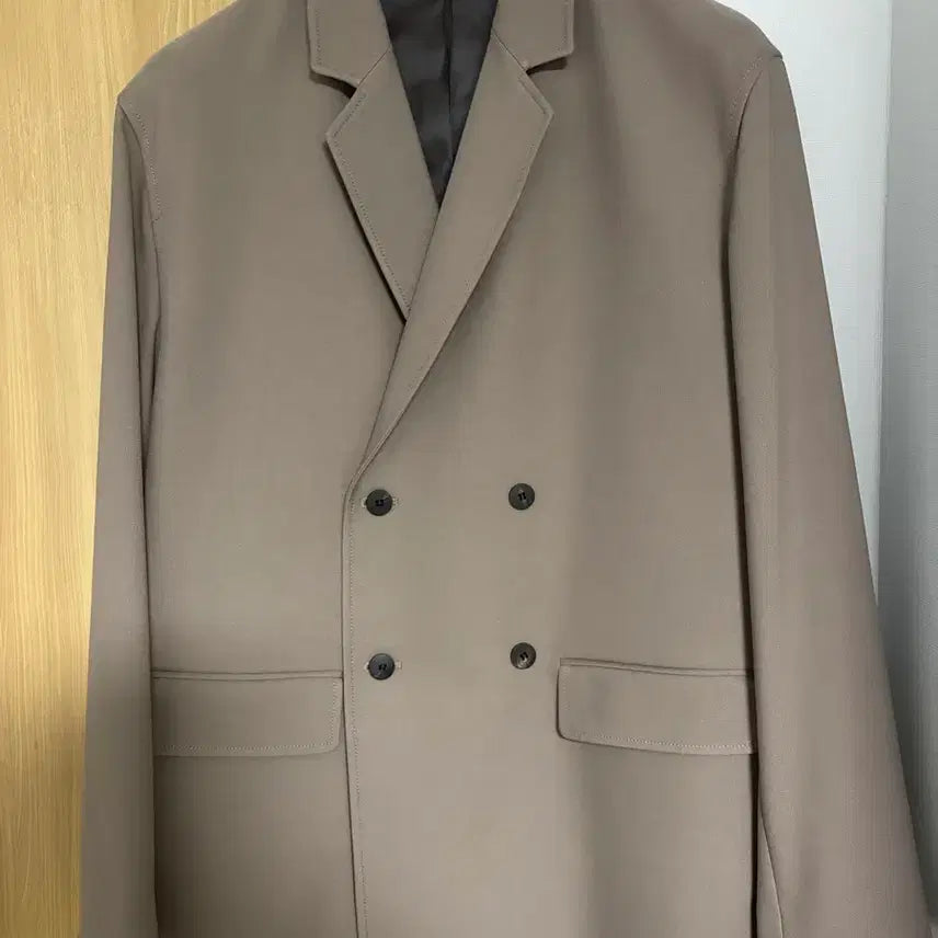 [BUNJANG] Inspector Double Blazer Khaki Beige 100 Size / (새상품) 인스펙터 더블 블레이저 카키베이지 100사이즈