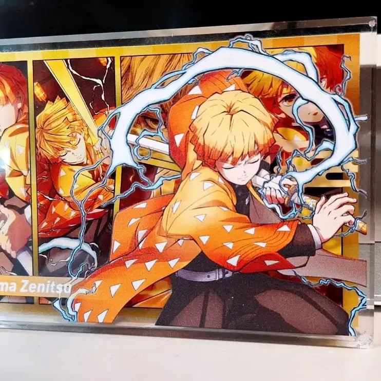 [BUNJANG] Demon Slayer Zenitsu Acrylic Block / 젠이츠 양면 아크릴블록