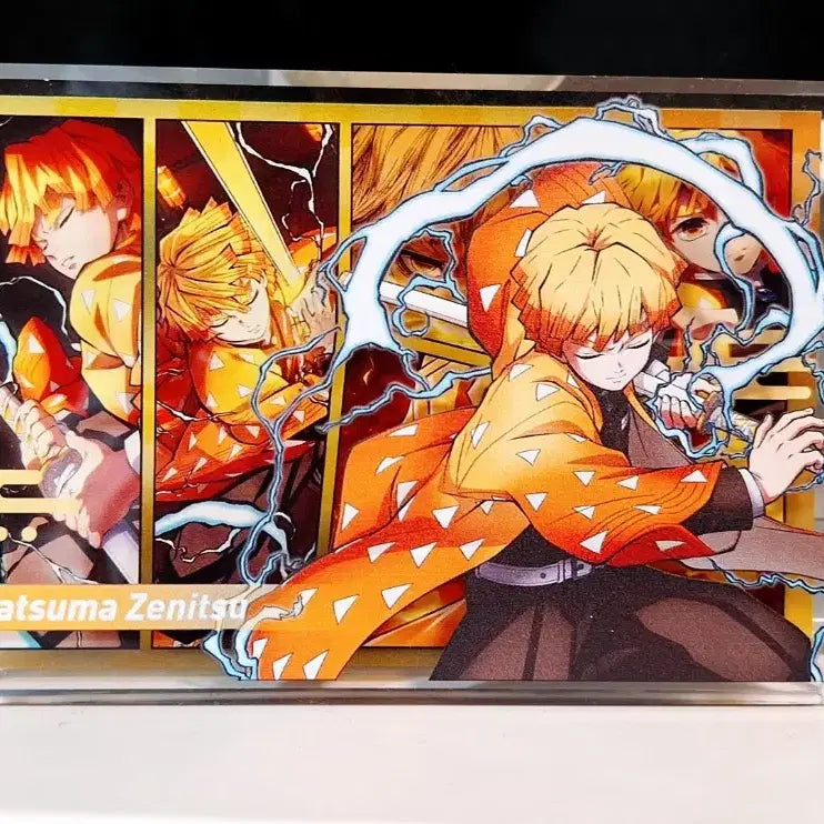[BUNJANG] Demon Slayer Zenitsu Acrylic Block / 젠이츠 양면 아크릴블록