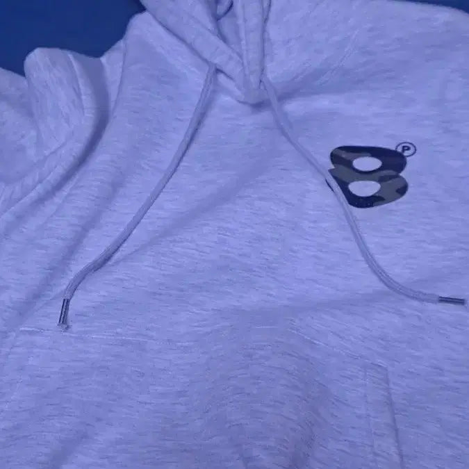 [BUNJANG] Prime8 Ball Oversized Hoodie - White Camo Melange (Size S) / 프라임에이트 후드티 기모 BALL 오버핏 후드 티셔츠CAMO화이트메란지S