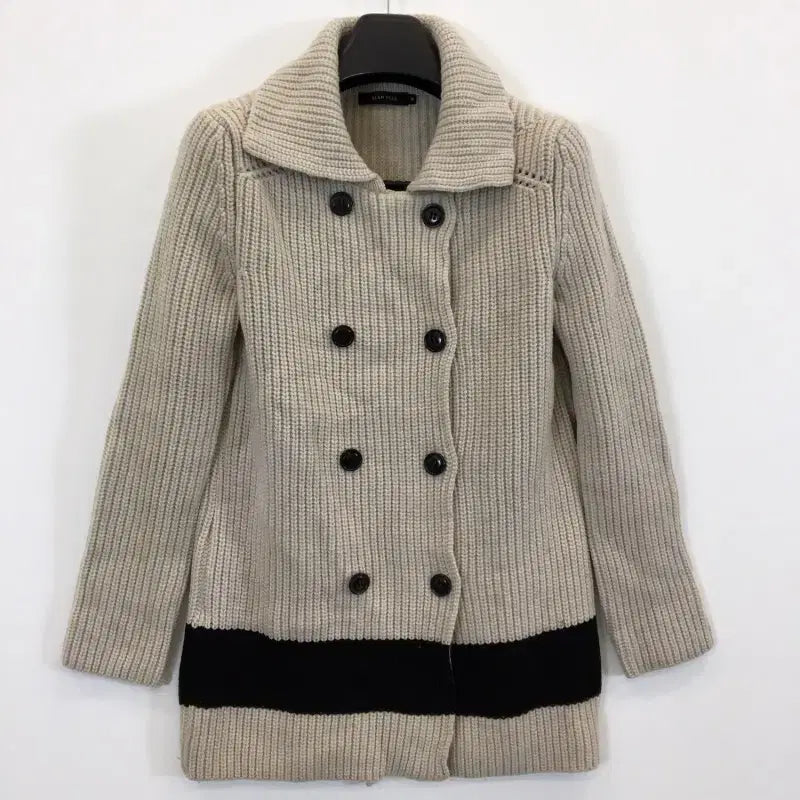 [BUNJANG] Beanpole Heavy Wool Double Long Cardigan (Women's 90) / 빈폴 헤비울 더블 롱가디건 여성 90