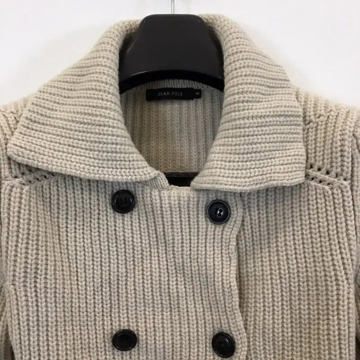 [BUNJANG] Beanpole Heavy Wool Double Long Cardigan (Women's 90) / 빈폴 헤비울 더블 롱가디건 여성 90