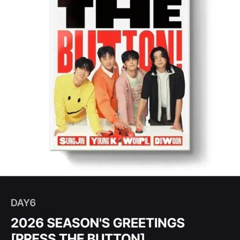 DAY6 2026년 시즌그리팅 (개봉) 원가이하
