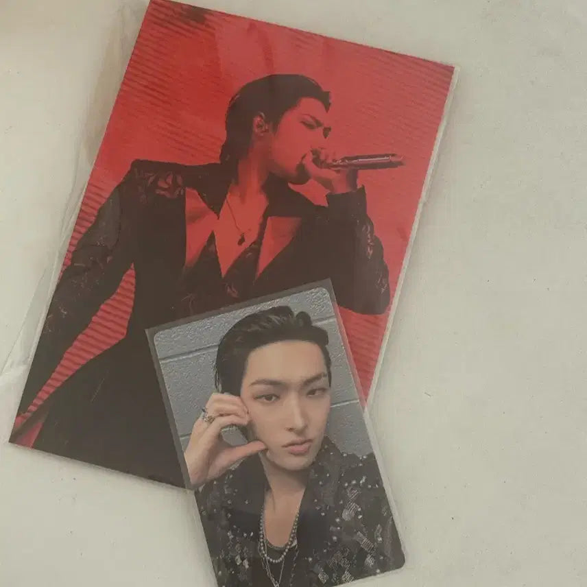 에이티즈 송민기 팝업 입장 엽서, 포카