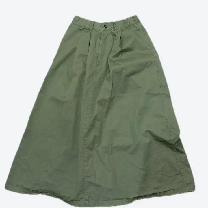 [BUNJANG] A-Line Long Skirt / 카키색 A라인 롱 스커트