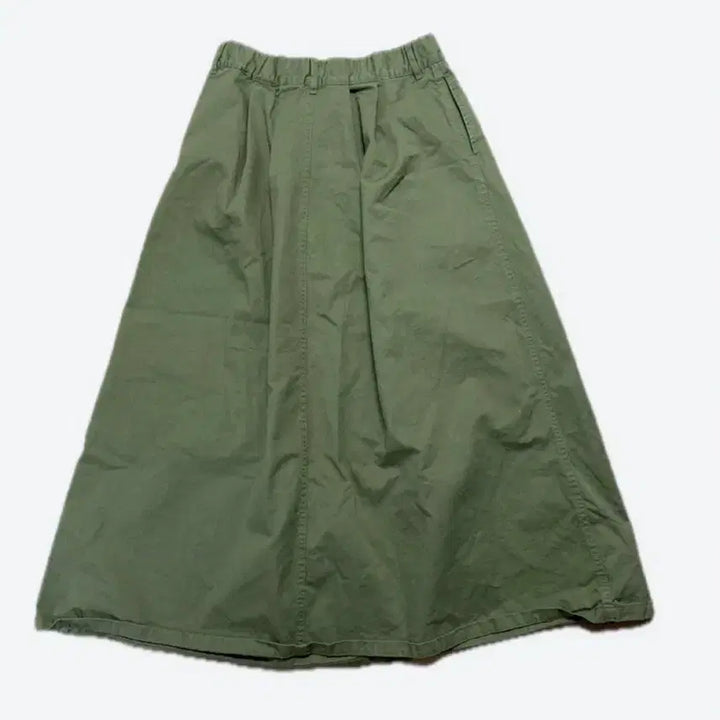 [BUNJANG] A-Line Long Skirt / 카키색 A라인 롱 스커트