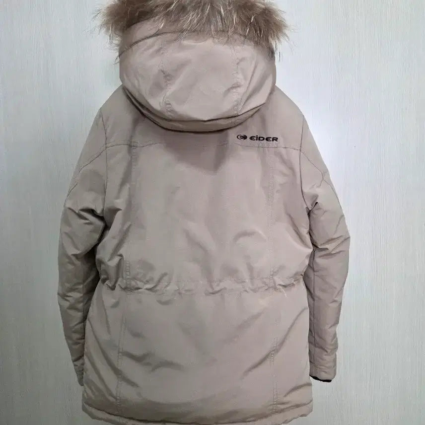 [BUNJANG] Aider Padded Jacket Beige Fur Hood M / 아이더 패딩 점퍼 베이지 퍼 후드 M
