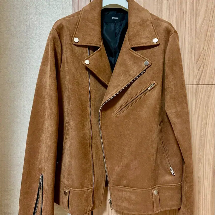 [BUNJANG] Minav Suede Rider Jacket (L) / 미나브 스웨이드 라이더자켓 L사이즈 팝니다.