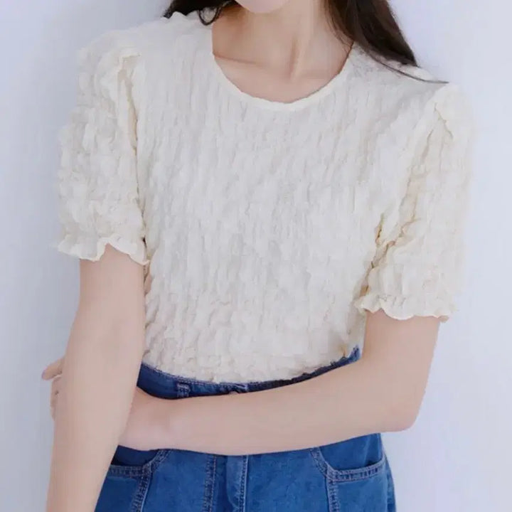 [BUNJANG] Roem Textured Pullover Blouse / 로엠 조직감 풀오버 블라우스