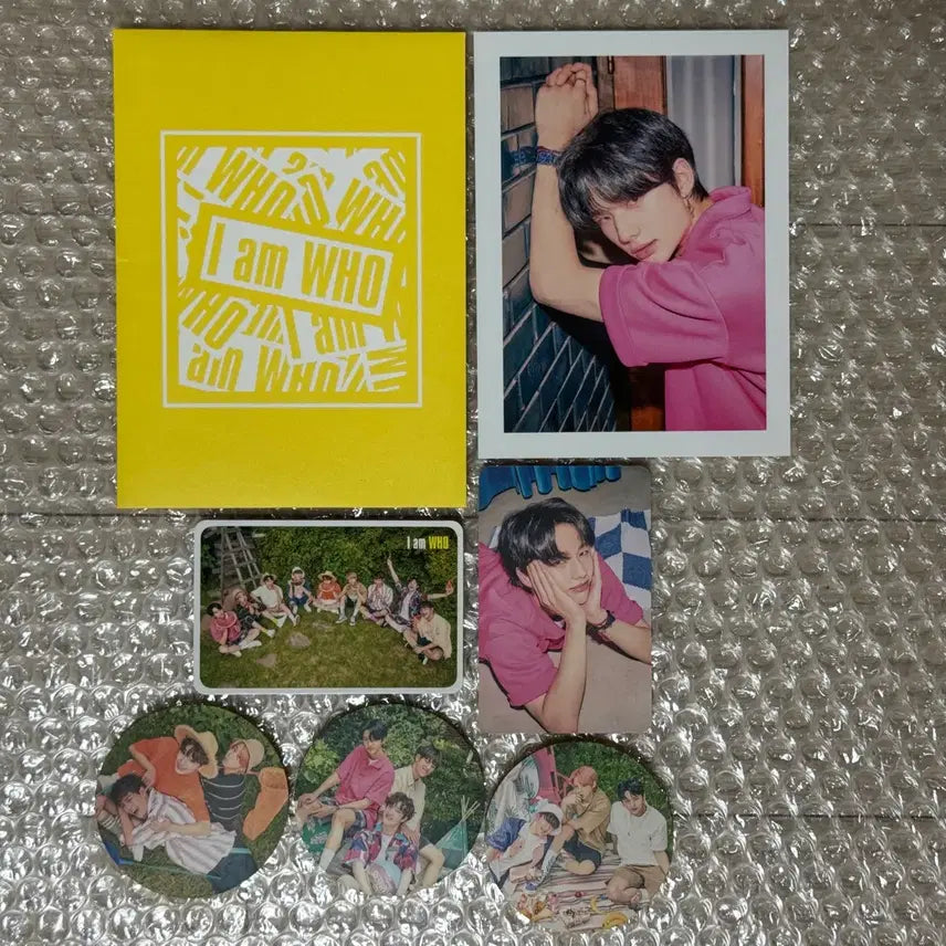 스트레이키즈 현진 아엠후 언베일 2 굿즈 엠디 럭키 엔블럽 포카 풀세트