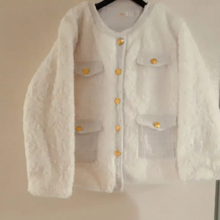 [BUNJANG] Tweed Poodle Jacket / 트위드 뽀글이 자켓 트위드코트 트위드자캣 청담동구매 뽀글이자켓 퍼자켓 퍼