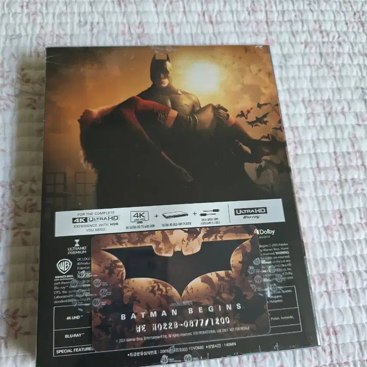 [BUNJANG] Batman Begins 4K Lenticular Blu-ray (Sealed) / 4k 배트맨 비긴즈 렌티큘러 블루레이 미개봉