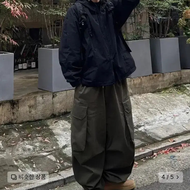 [BUNJANG] Nonfloor Field Detailed Parka Navy M Size / 논플로어 필드 디테일드 파카 네이비 M사이즈